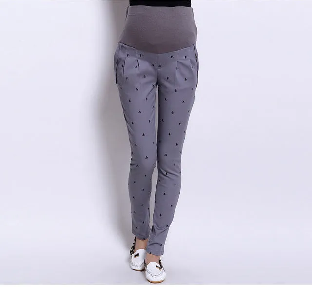 Fashion Maternity Clothing Long Trousers for Pregnant Women