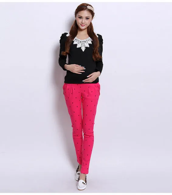 Fashion Maternity Clothing Long Trousers for Pregnant Women