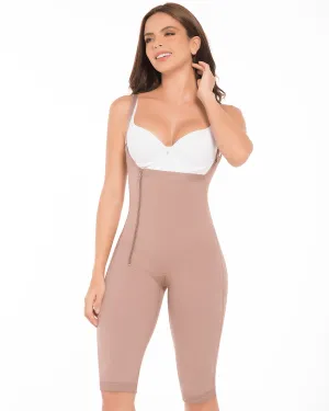 Final Sale Clearance Delie Fajas High Compression Girdle To The Knee With Straps - Zipper