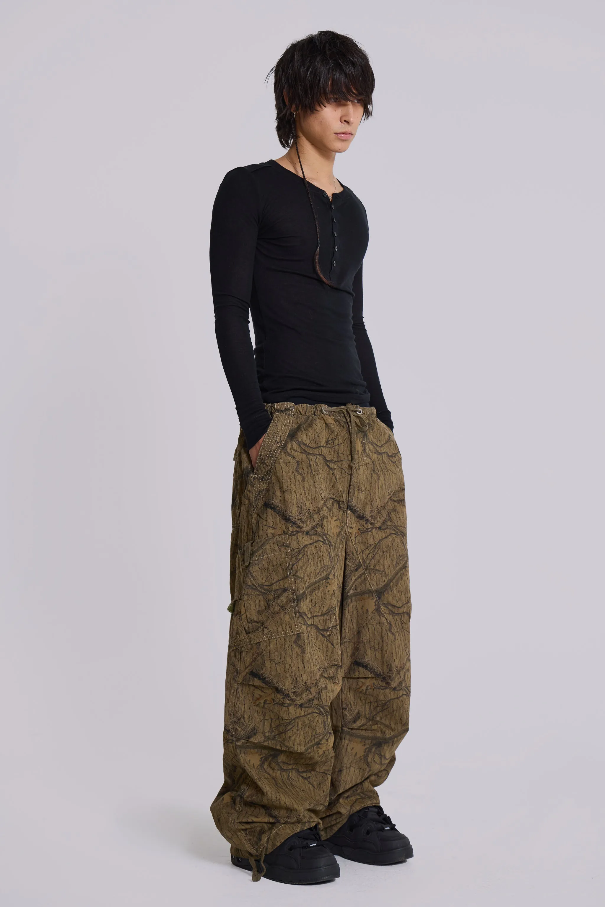Forest Camo Parachute Pants