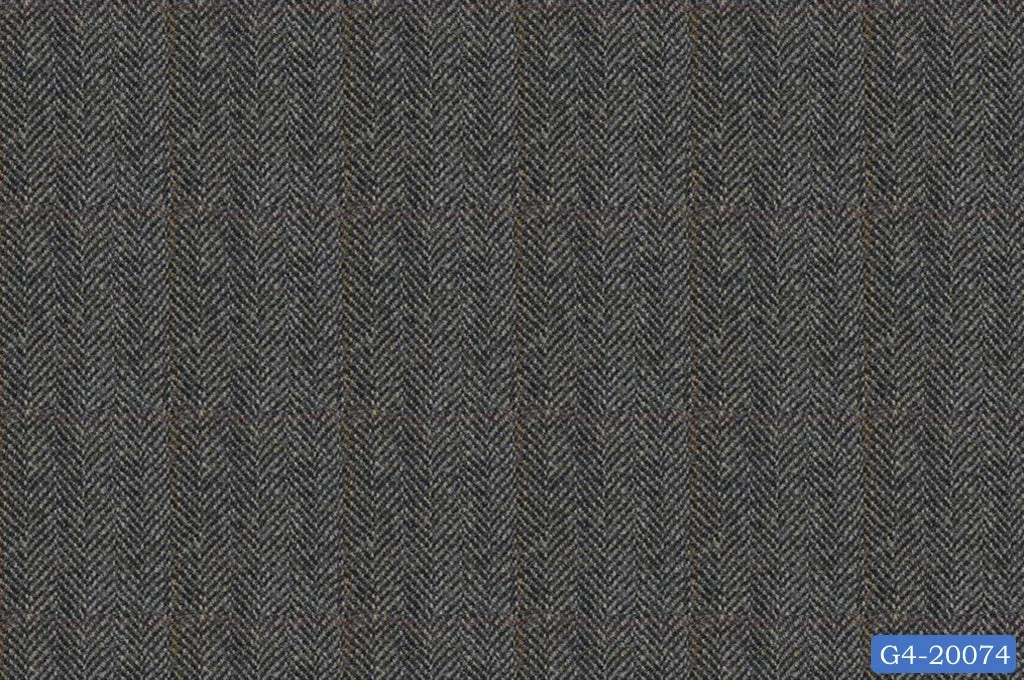 Fossil Grey Herringbone Suit
