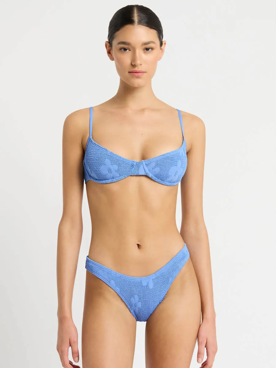 Gracie Balconette Top in Cornflower Floral