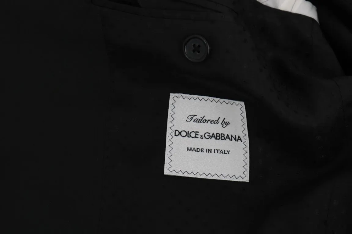 Gray Black Tuxedo GOLD Slim Fit Smoking Suit