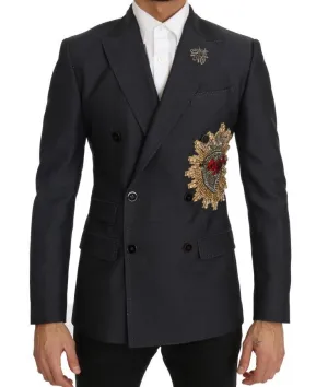 Gray Crystal SICILY Heart Blazer