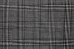 Grey With Black Prince of Wales Windowpane Suit