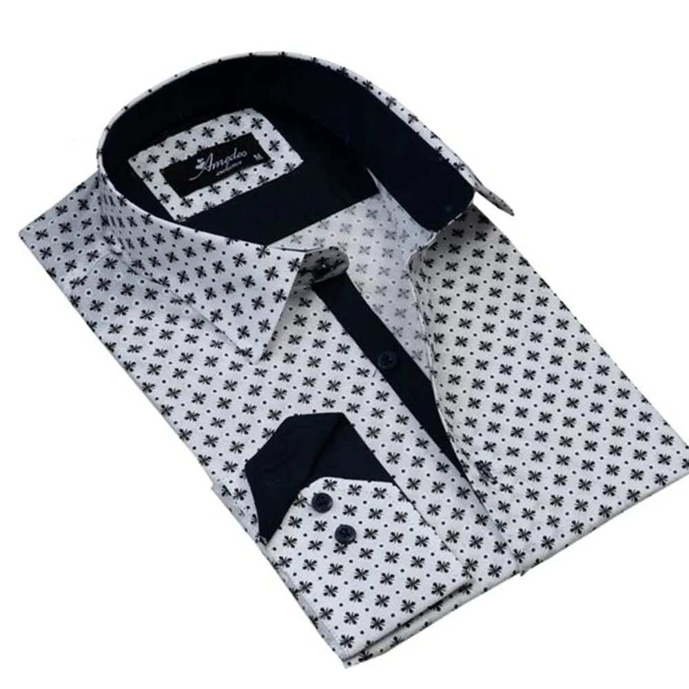 Greyish Mens Slim Fit Designer Dress Shirt - tailored Cotton Shirts for Work and Casual Wear