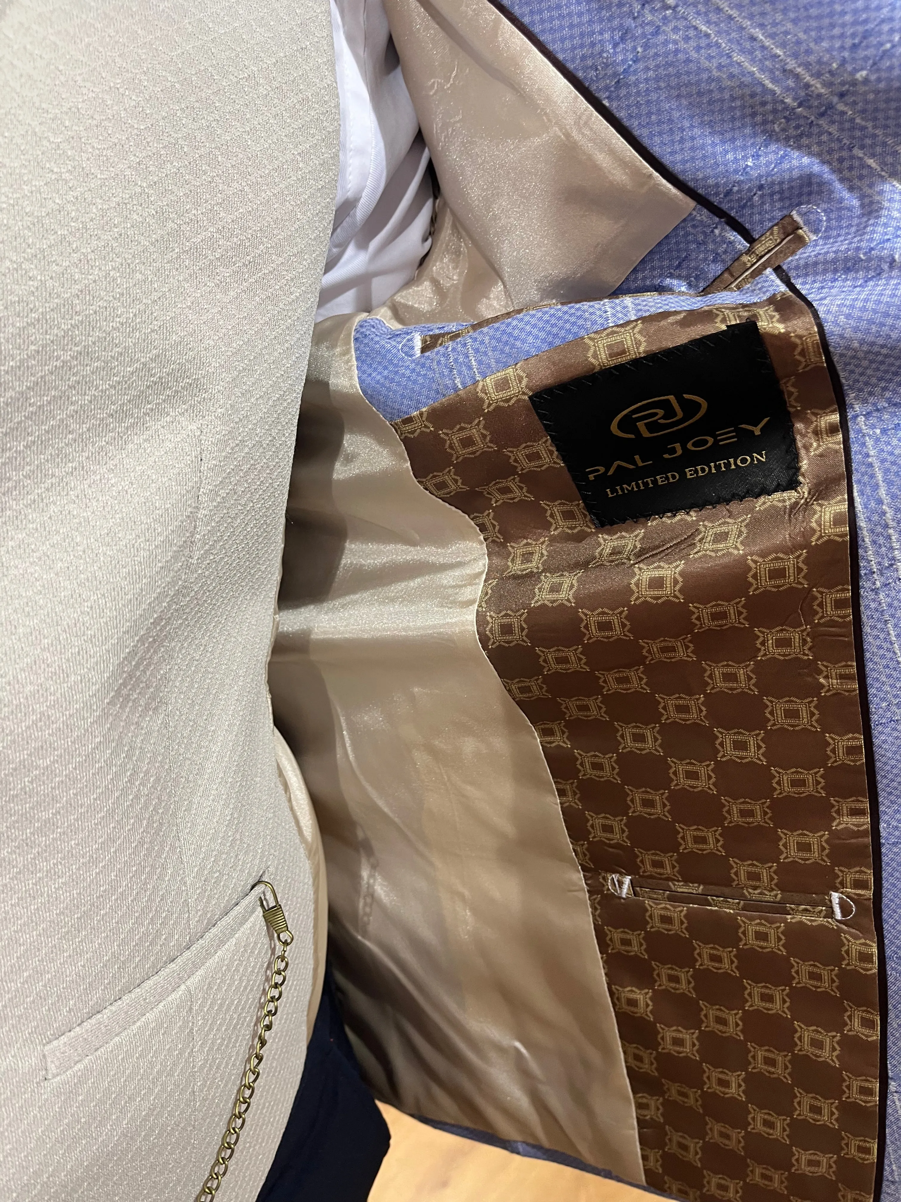 Hagi - Sky Blue/Cream 3 Piece Suit