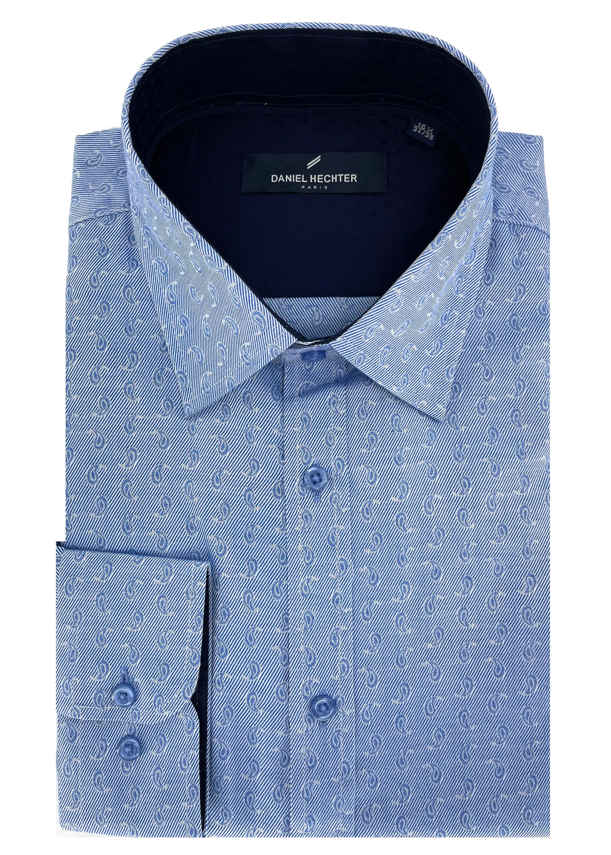 Hechter Paris Paisley Slim Fit Dress Non-Iron Shirt