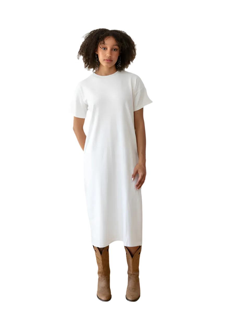 Her Dress in White Cotton
