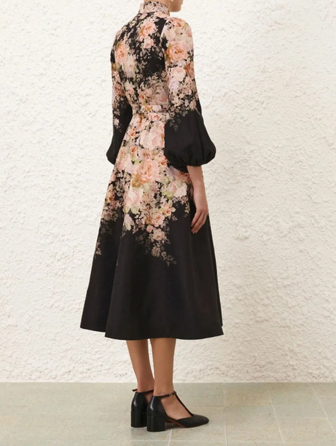 Illustration Buttoned Midi