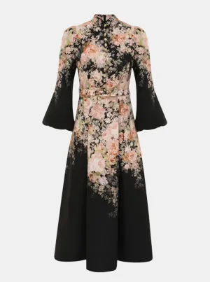 Illustration Buttoned Midi