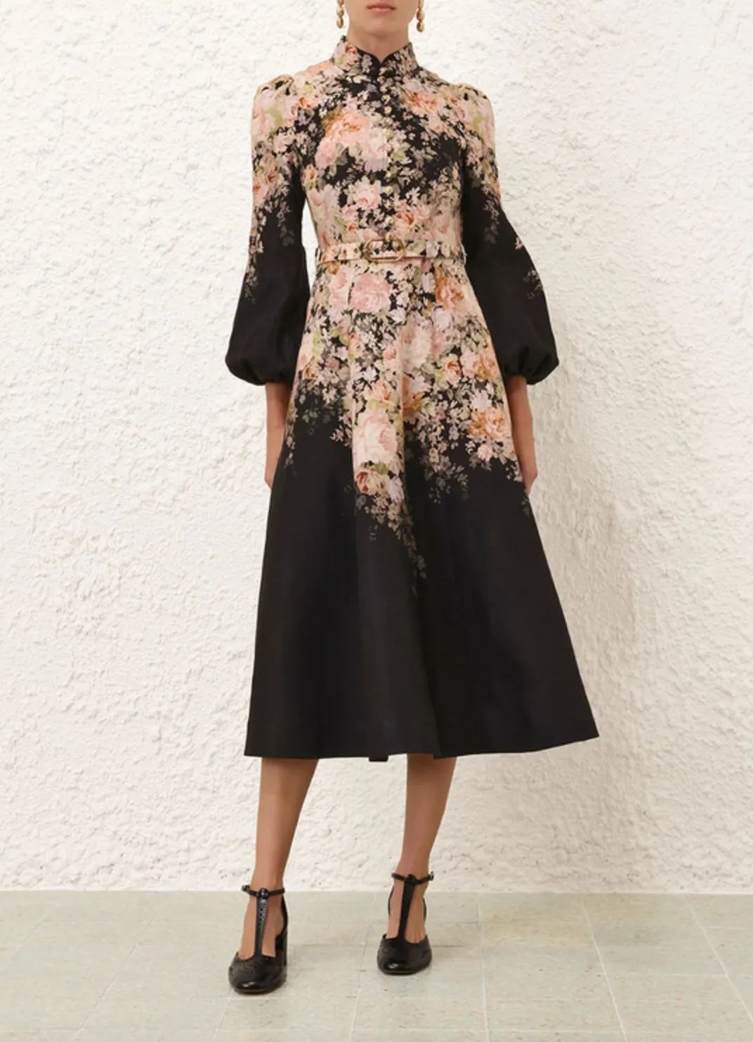 Illustration Buttoned Midi
