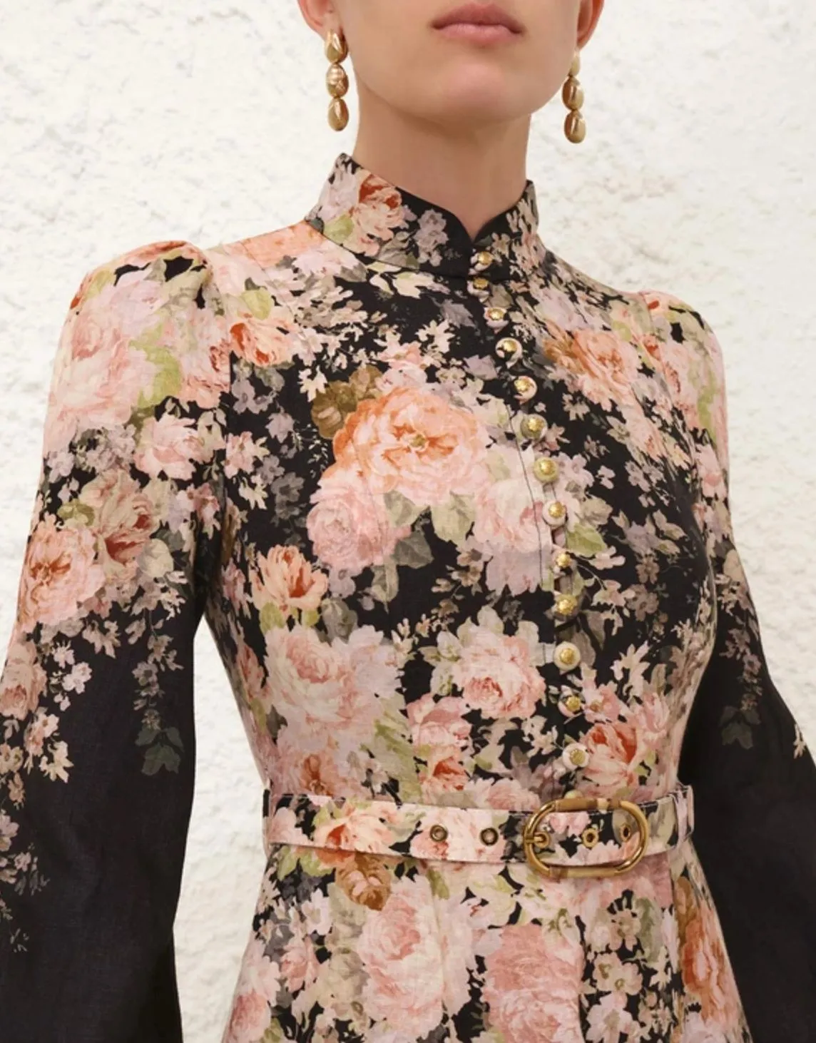 Illustration Buttoned Midi