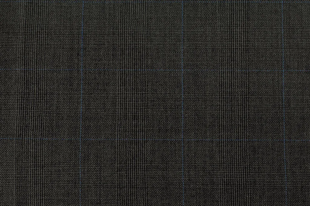 Iron Grey With Blue Prince of Wales Check Suit