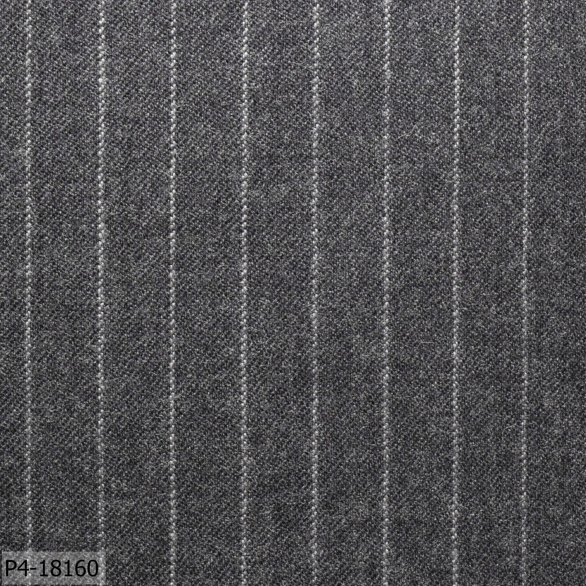 Iron Grey With Light Stripe Flannel Suit