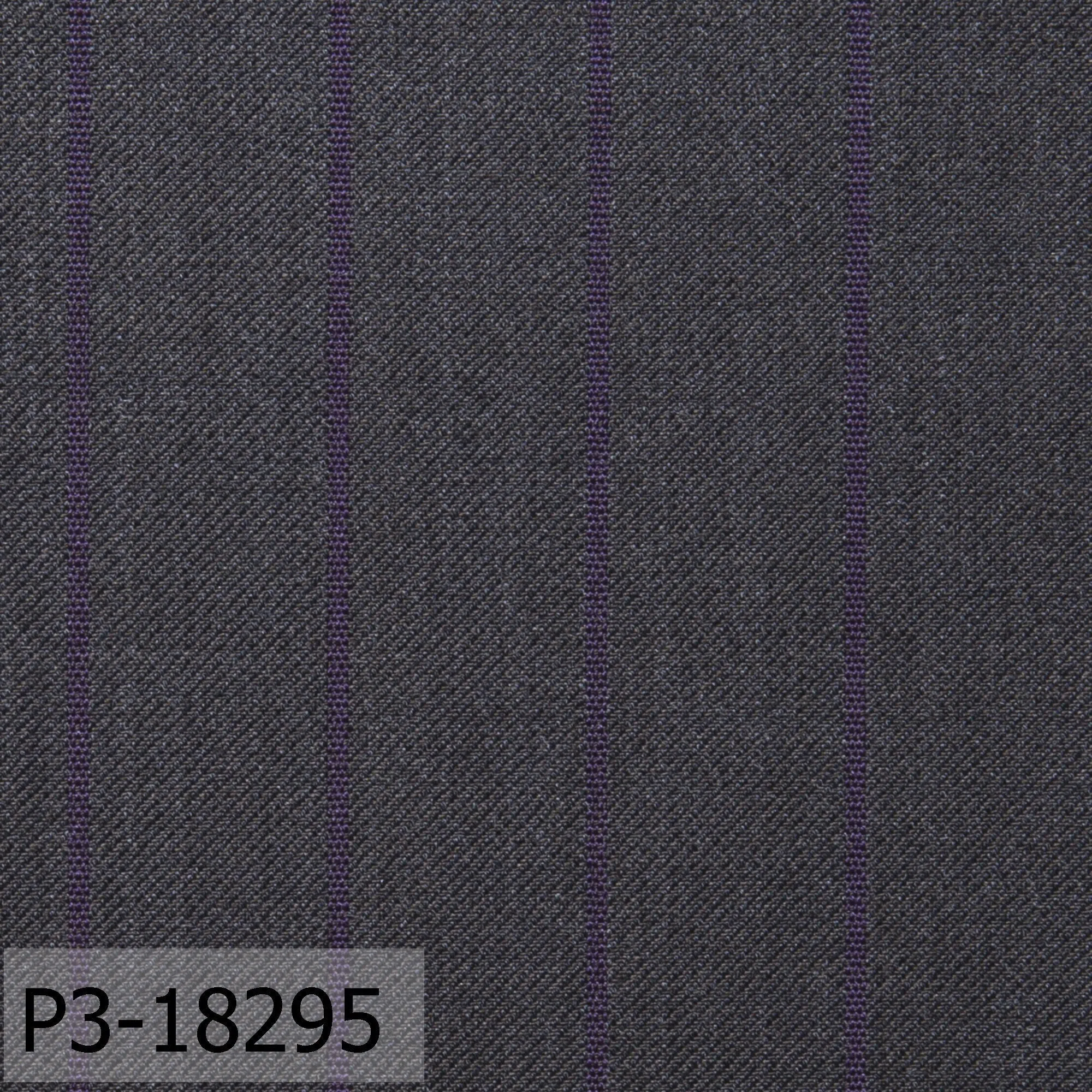 Iron Grey With Purple Stripe Suit
