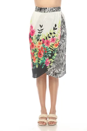 Johnny Was Beach Wrap Cover-Up Skirt Boho Chic CSW7922