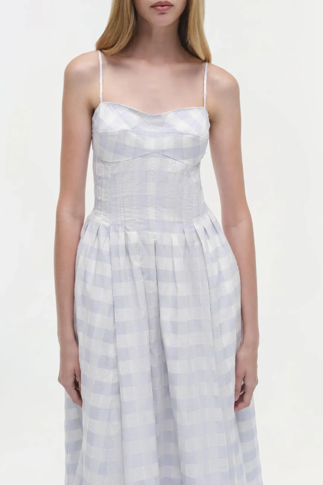 Kittiya Sleeveless Midi Dress | Periwinkle Sky Multi