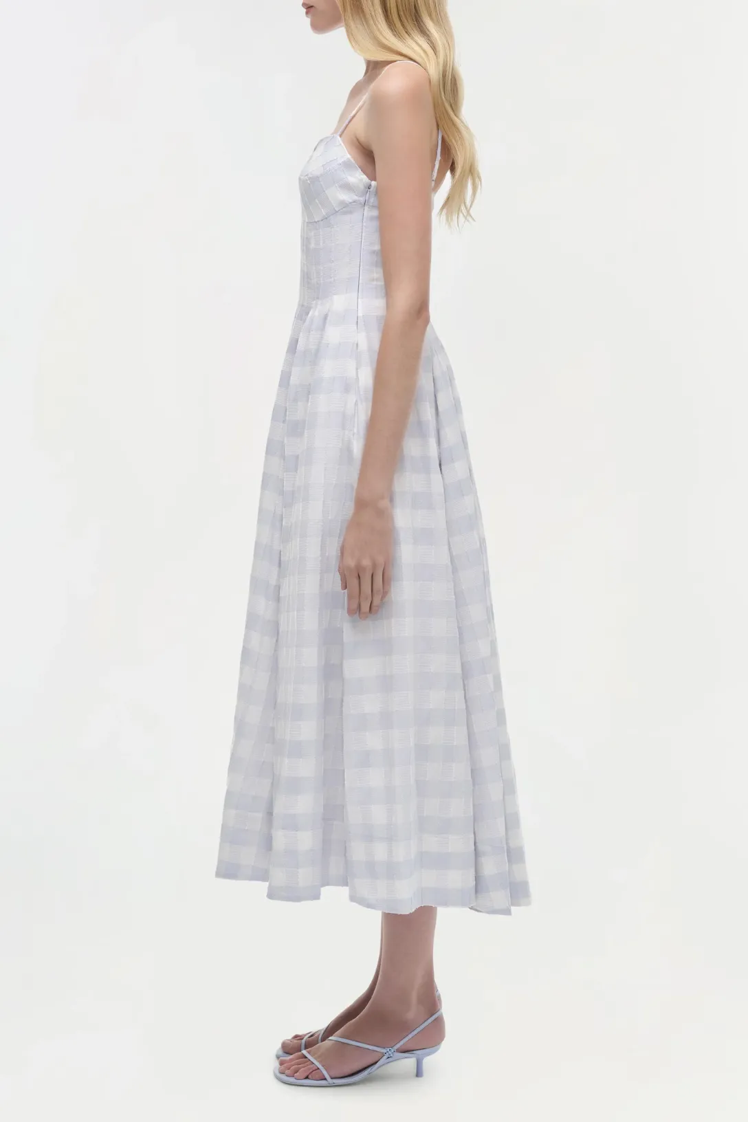 Kittiya Sleeveless Midi Dress | Periwinkle Sky Multi