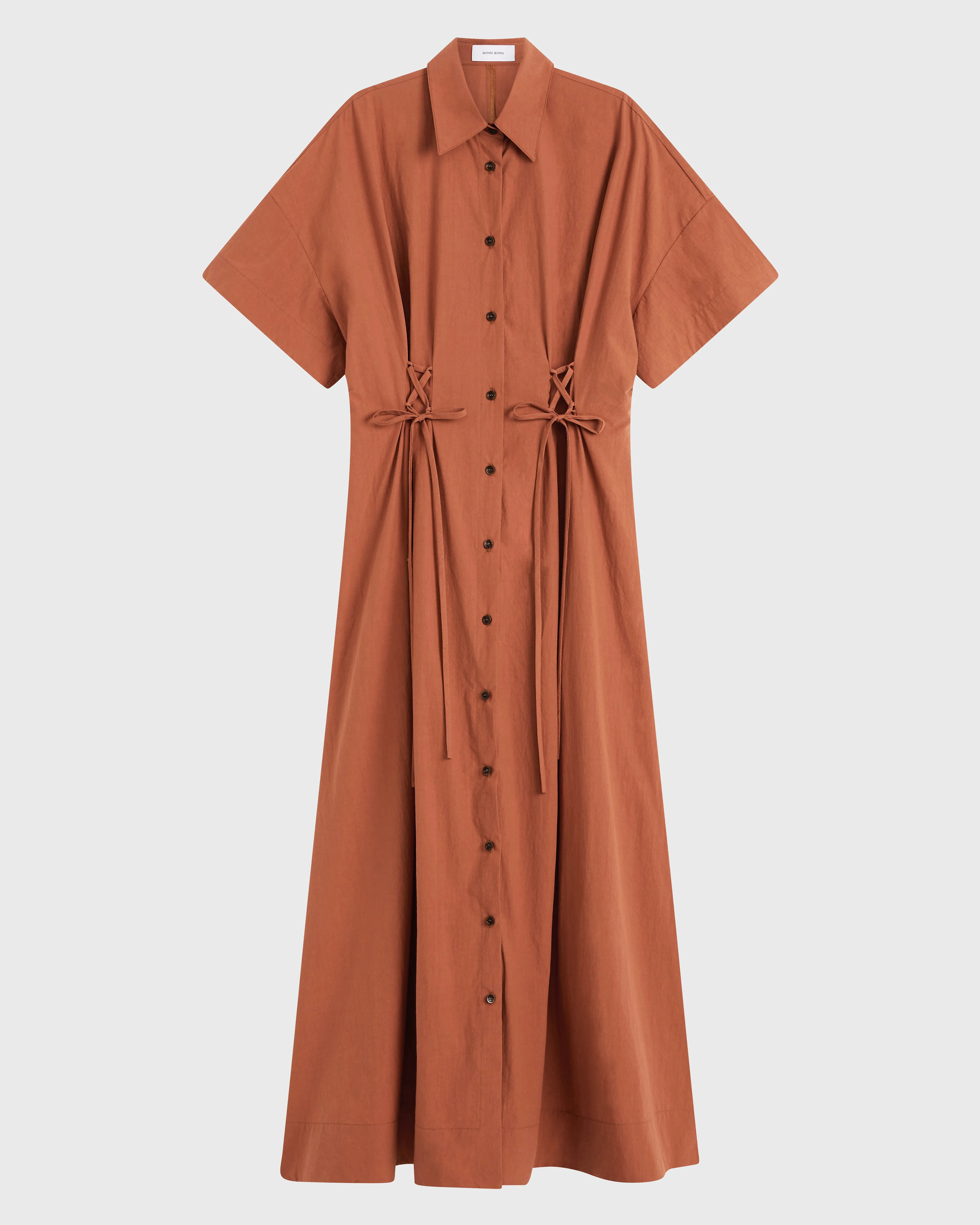 Kyoto Lace Front Shirtdress - Sienna