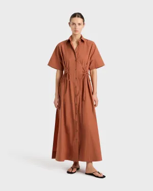 Kyoto Lace Front Shirtdress - Sienna