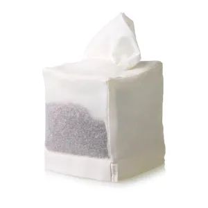 Lavender Square Tissue Cover Ivory