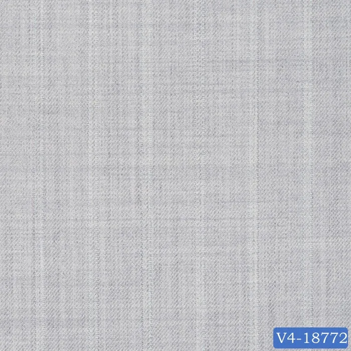 Light Grey Self Stripe Suit