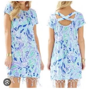 Lilly Pulitzer Women's 100% Linen Beachcomber Dress Size Small