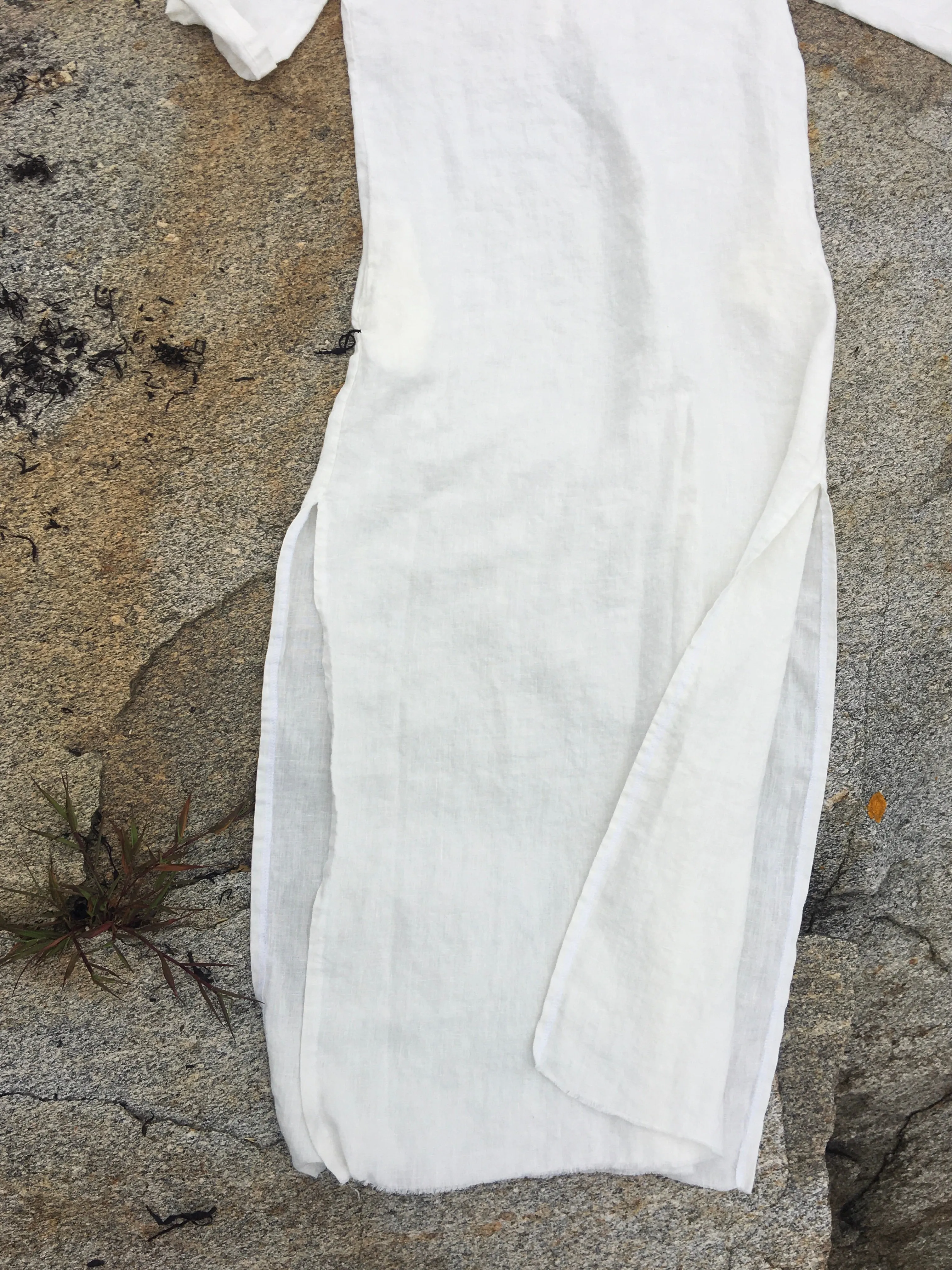 linen market dress in salt