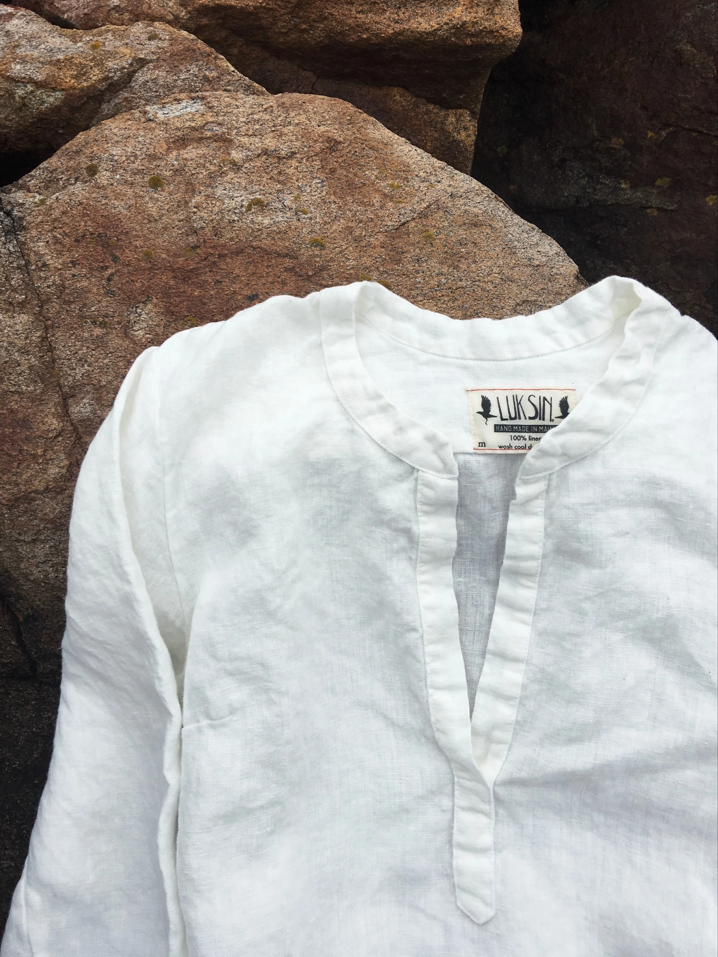 linen market dress in salt