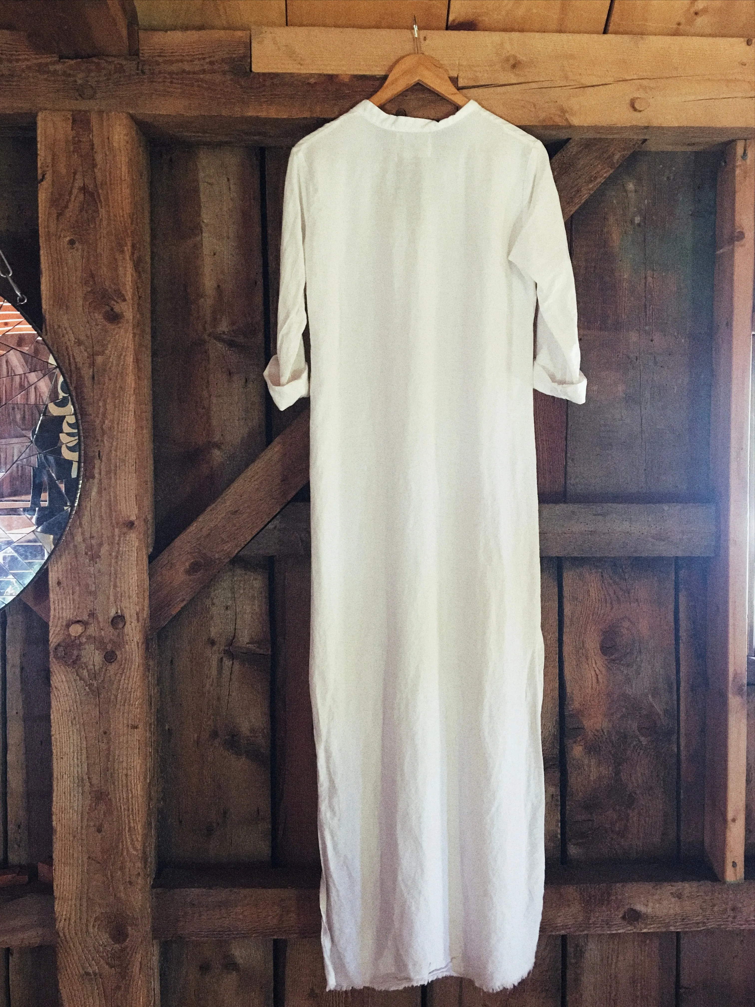 linen market dress in salt