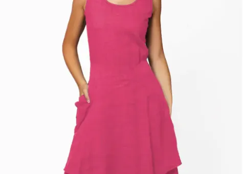 Linen Maxi Dress 90988