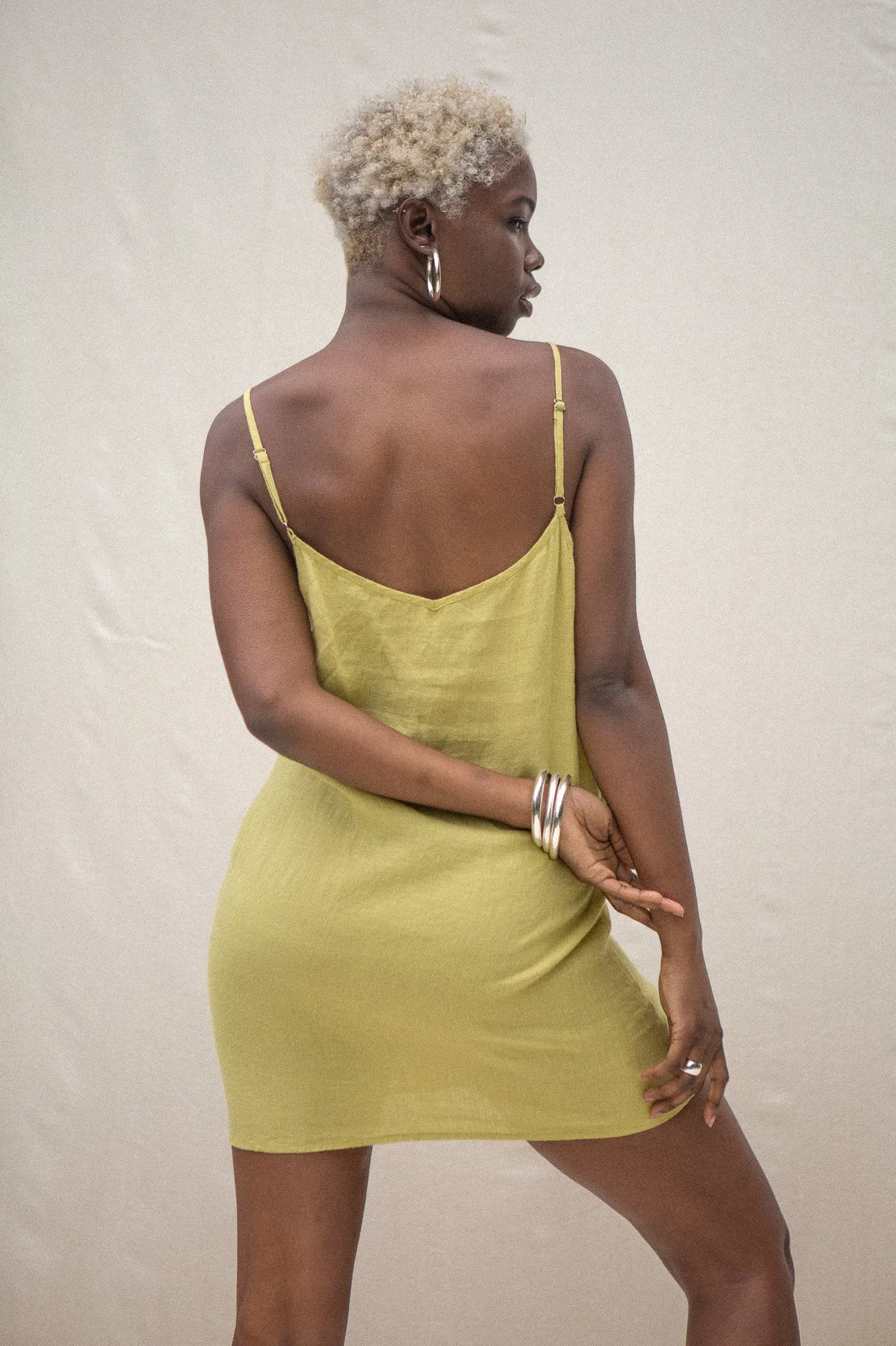 MARIA MINI DRESS - LIMON