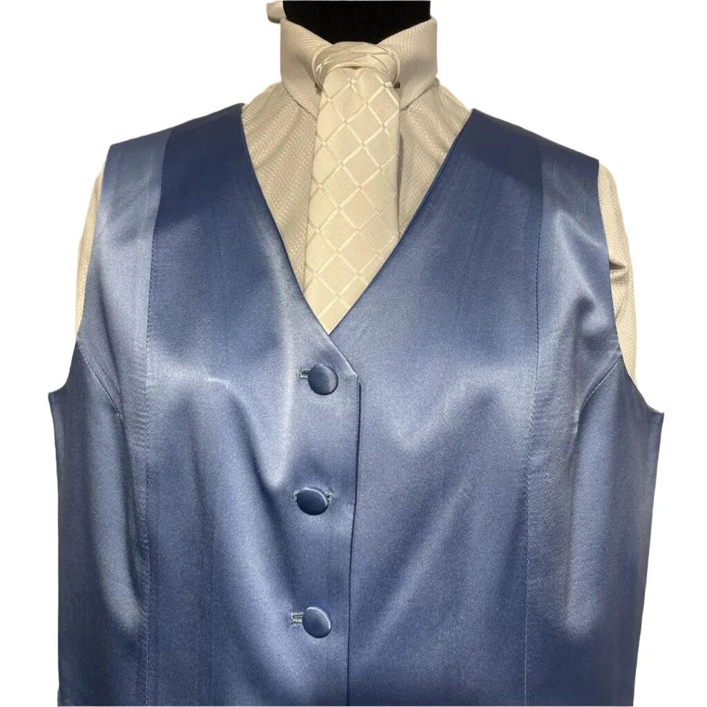 Marsha de Arriaga, Ladies Periwinkle Silk Vest