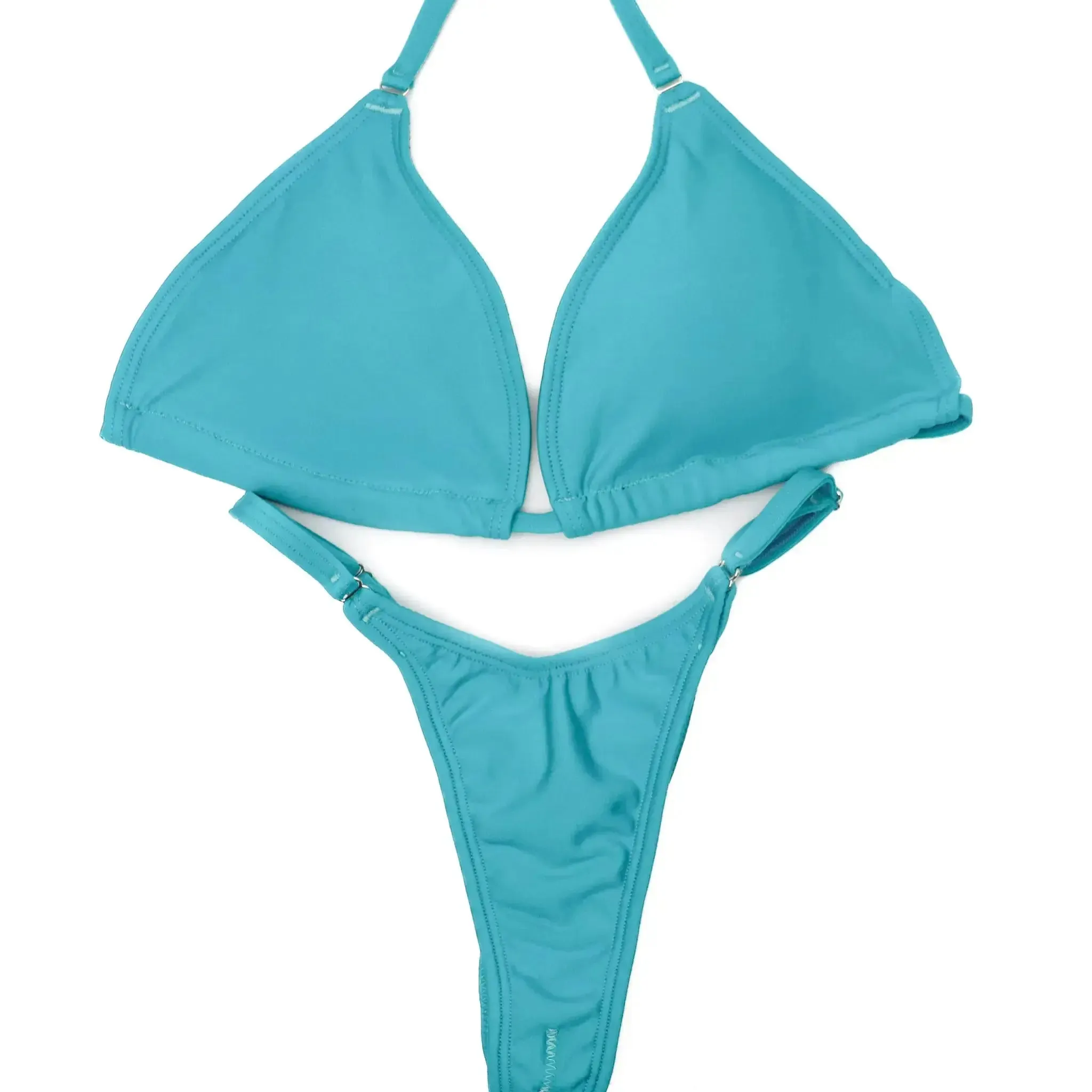 Matte Aqua Jade Fit Model Competition Suit