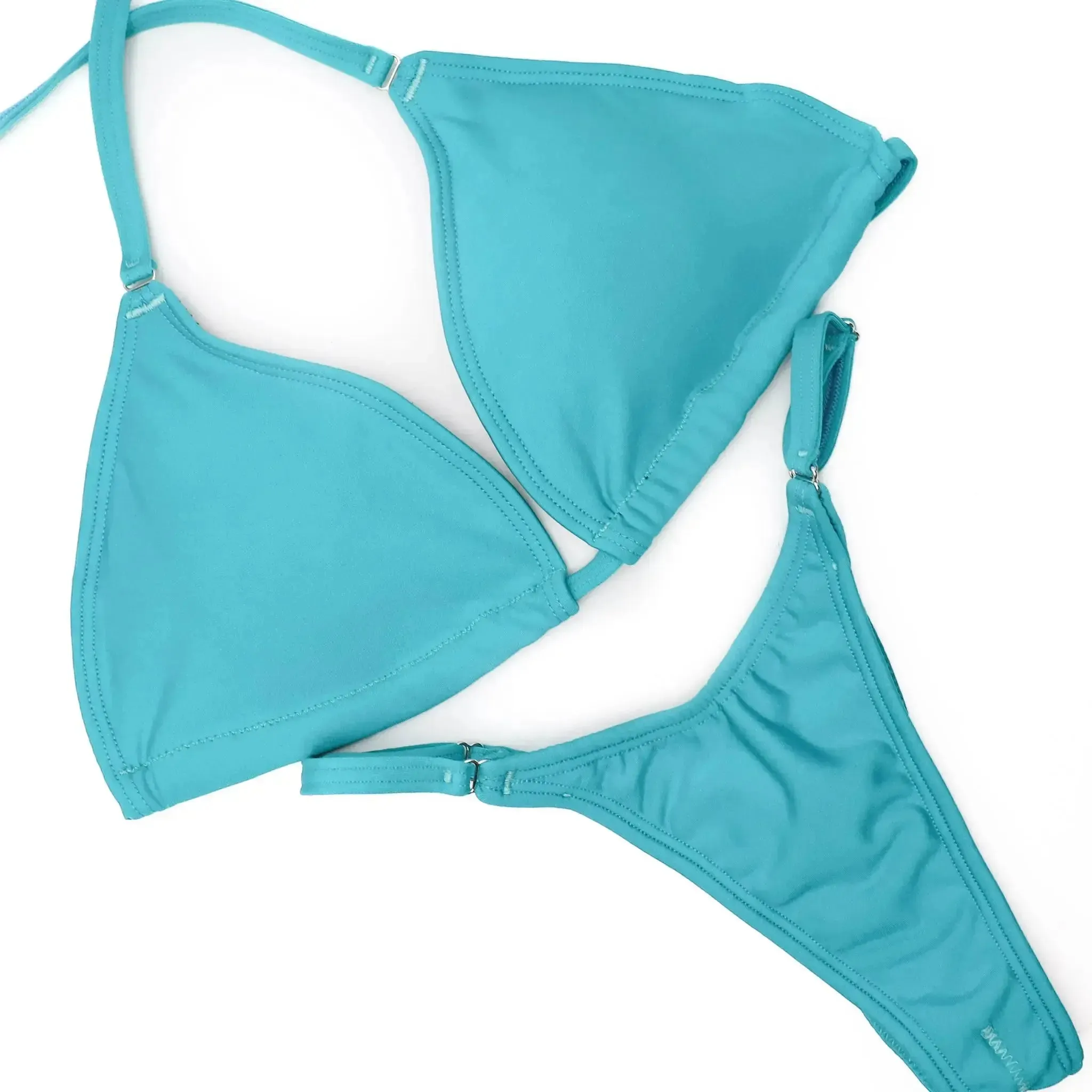Matte Aqua Jade Fit Model Competition Suit