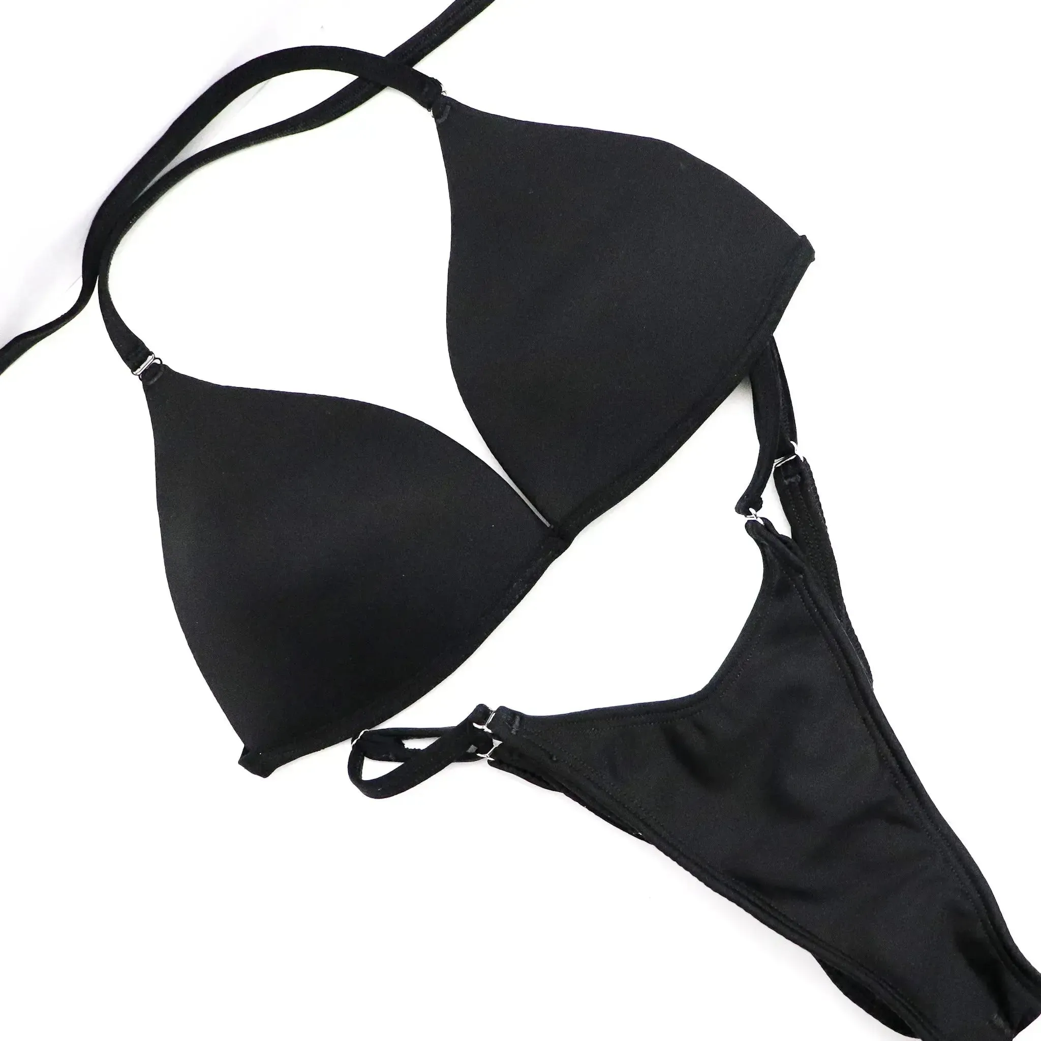 Matte Black Fit Model Competition Suit