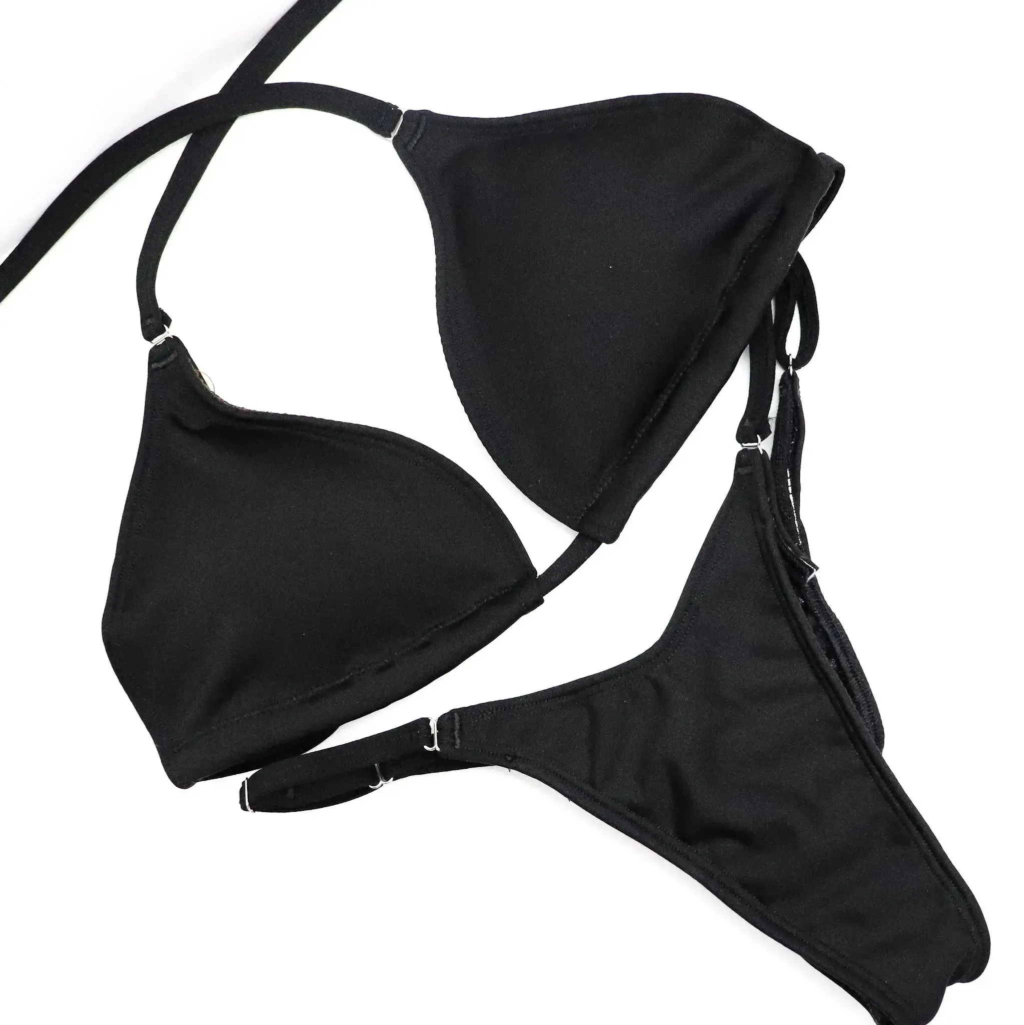 Matte Black Fit Model Competition Suit
