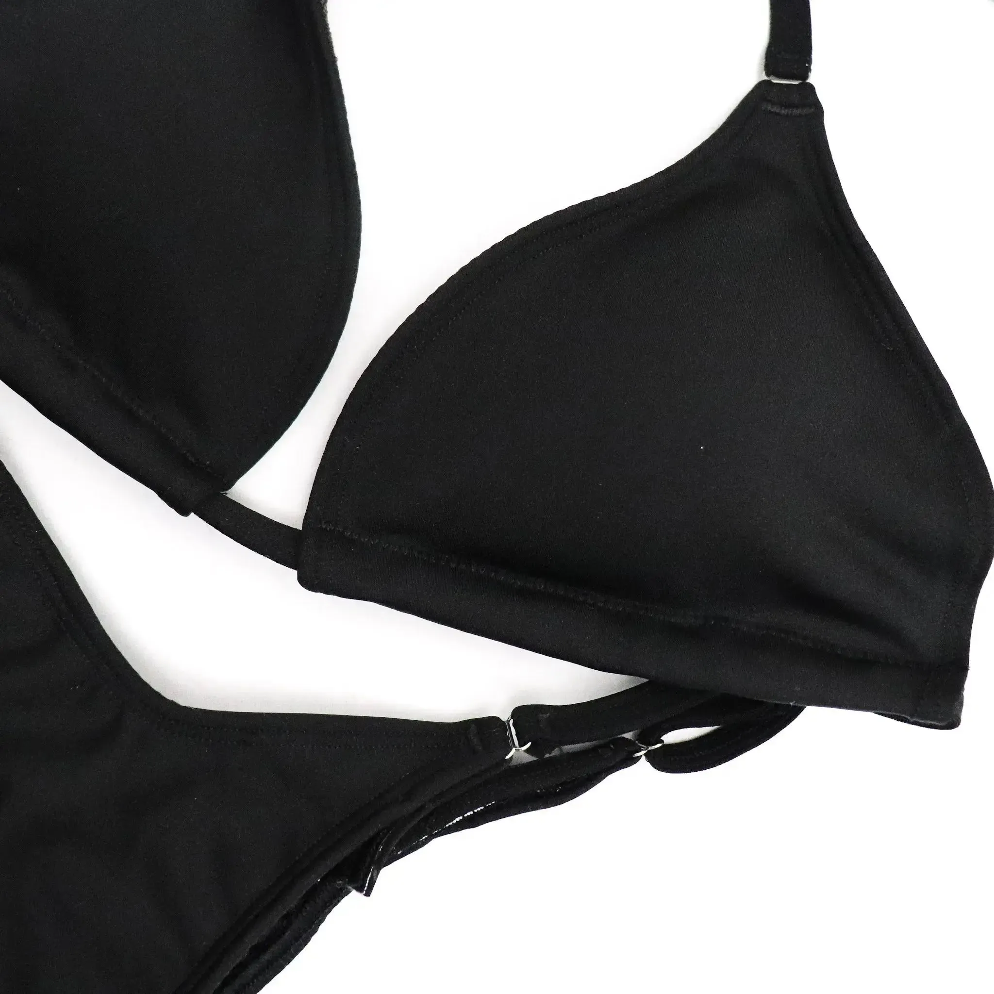 Matte Black Fit Model Competition Suit