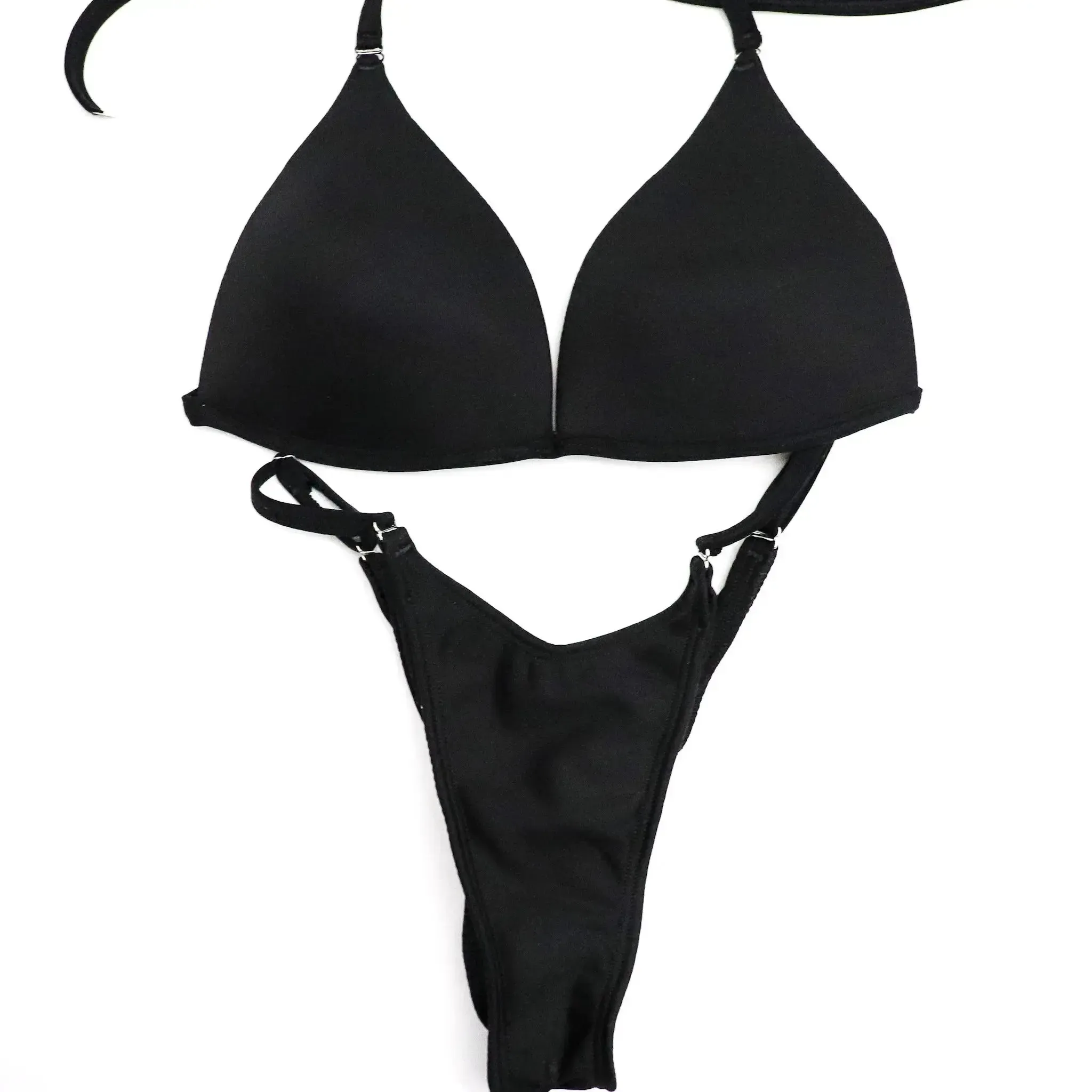 Matte Black Fit Model Competition Suit