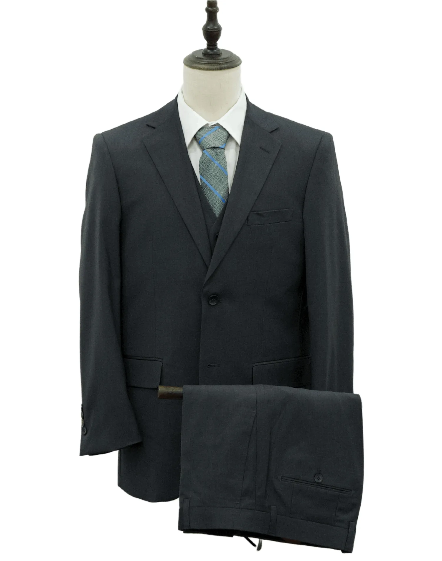 Mazari Vested Slim Fit Suit - Paris Charcoal 1525