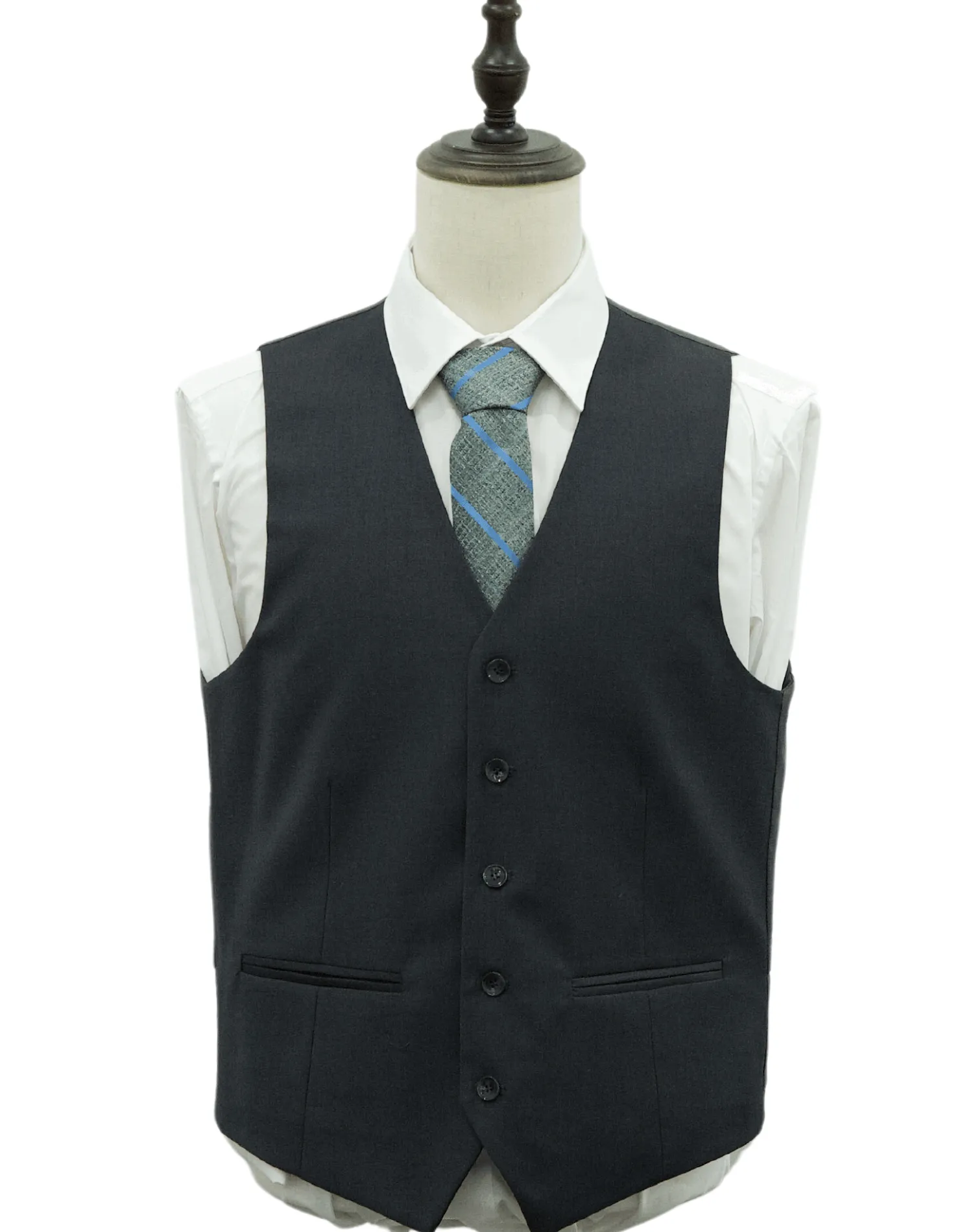 Mazari Vested Slim Fit Suit - Paris Charcoal 1525