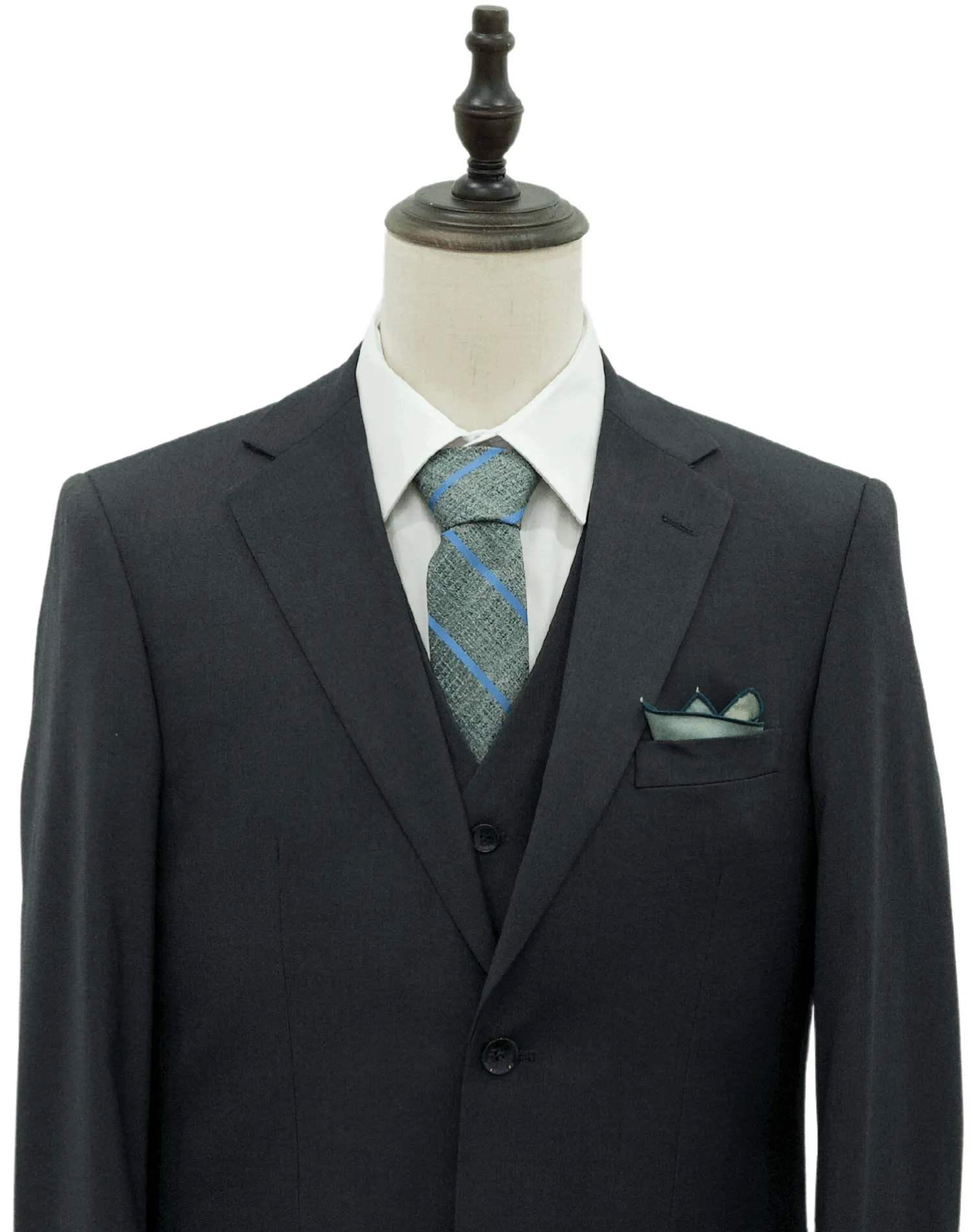 Mazari Vested Slim Fit Suit - Paris Charcoal 1525