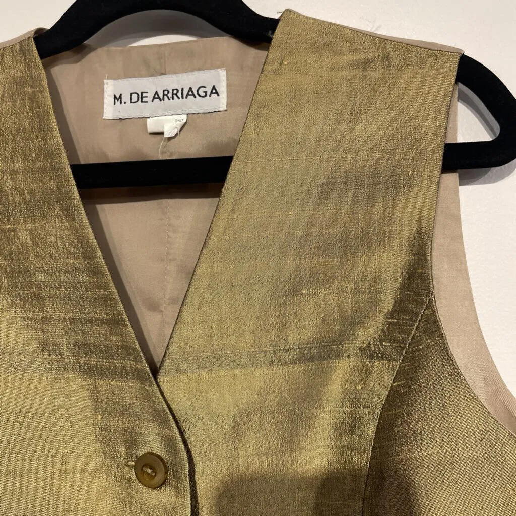 MDA Dark Gold Silk Vest