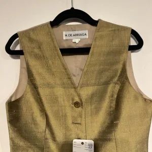 MDA Dark Gold Silk Vest