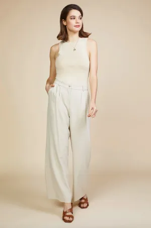 Melange Trouser-Beige-Final Sale