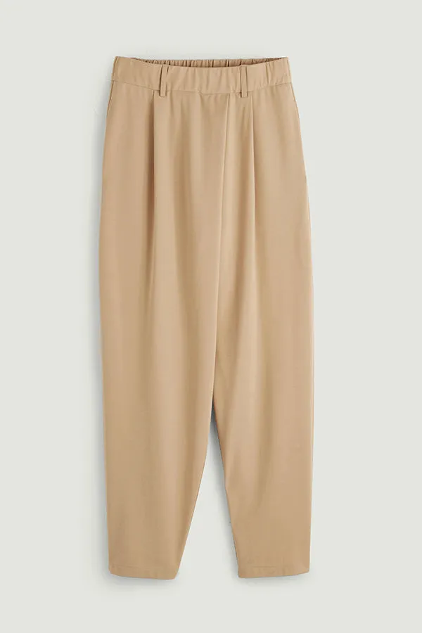 MILANO KNIT PLEATED TROUSERS