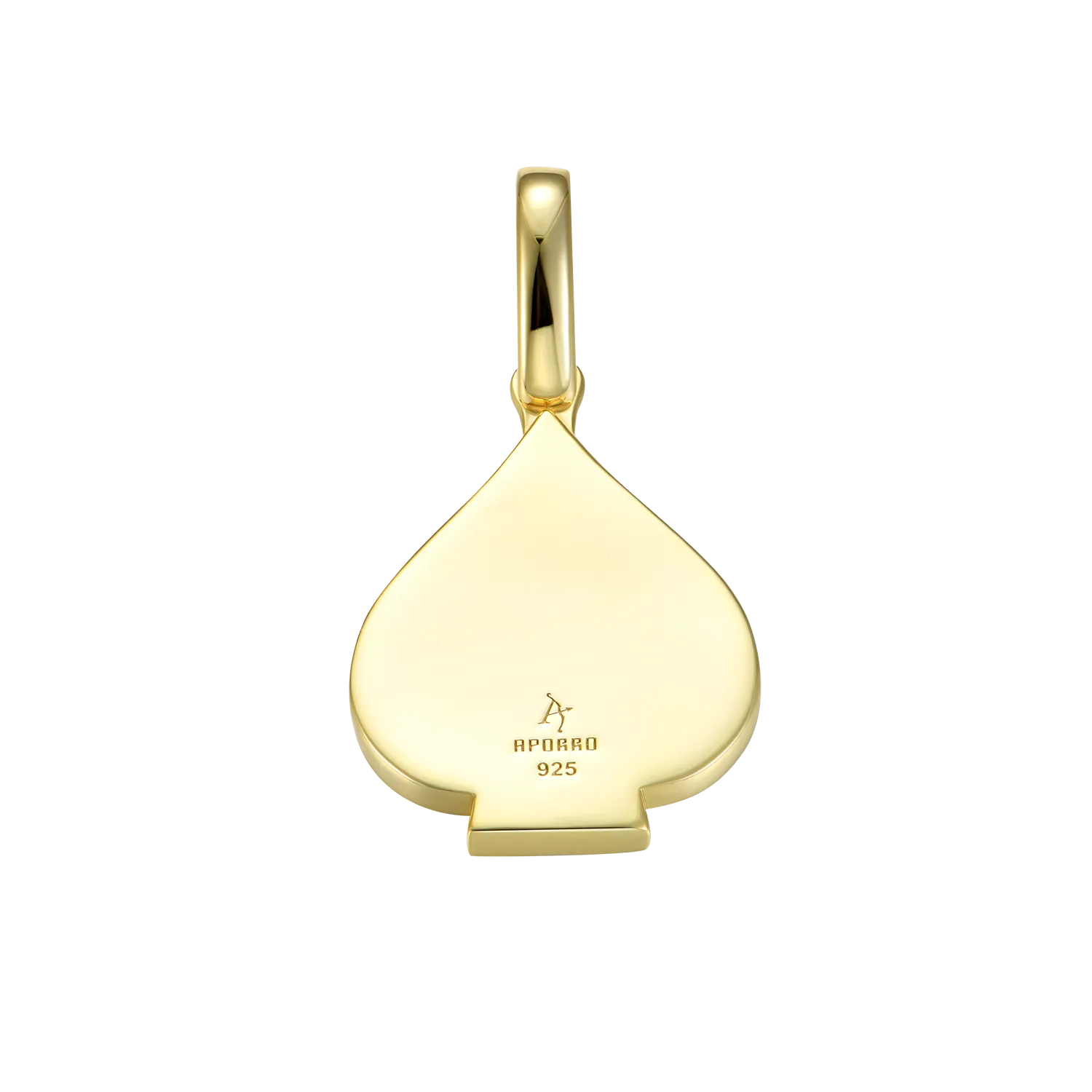 Moissanite Emerald Cut Spade Pendant