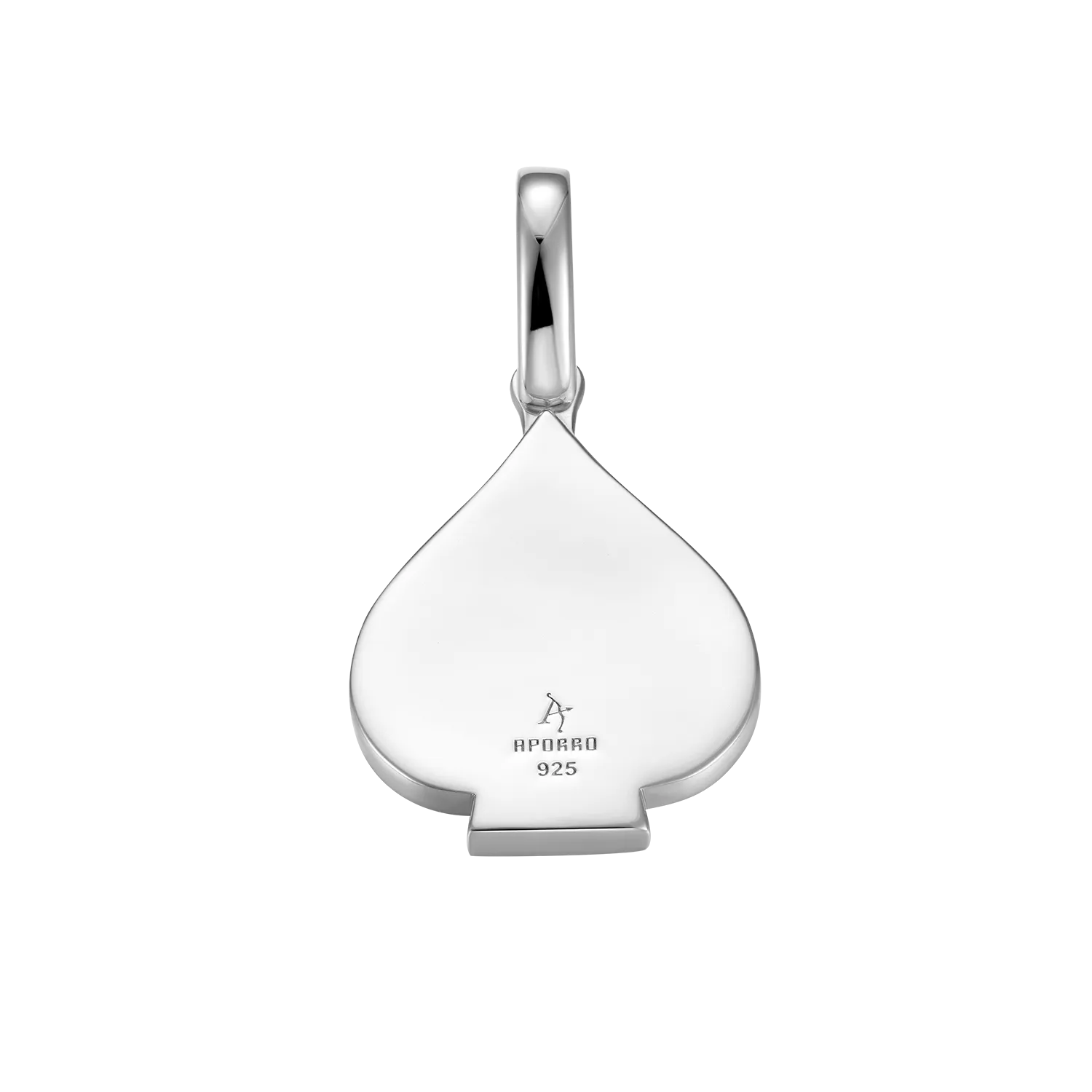 Moissanite Emerald Cut Spade Pendant