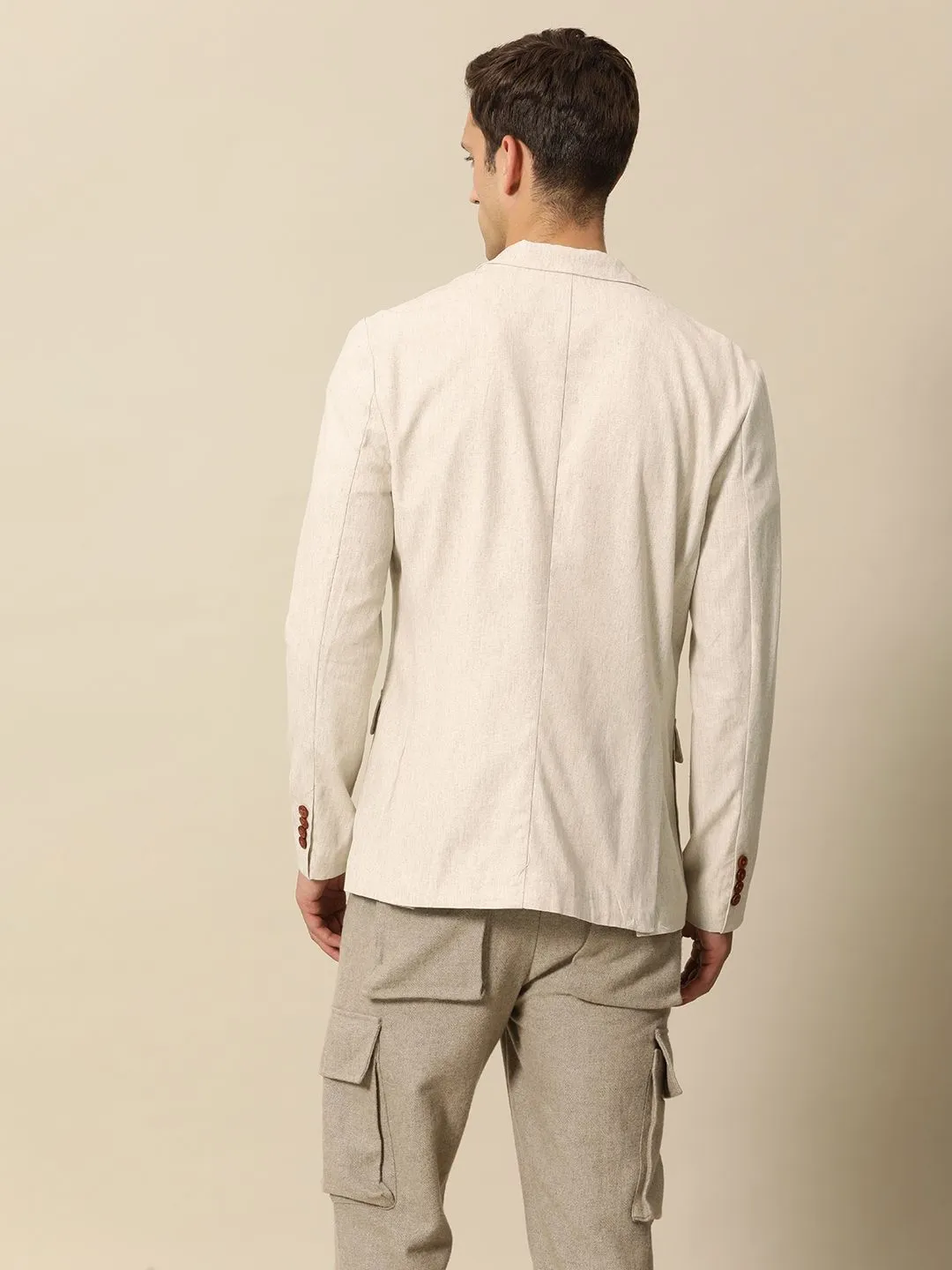 Mr Bowerbird Built Up Collar Full Zipper Tailored Fit Casual Blazers